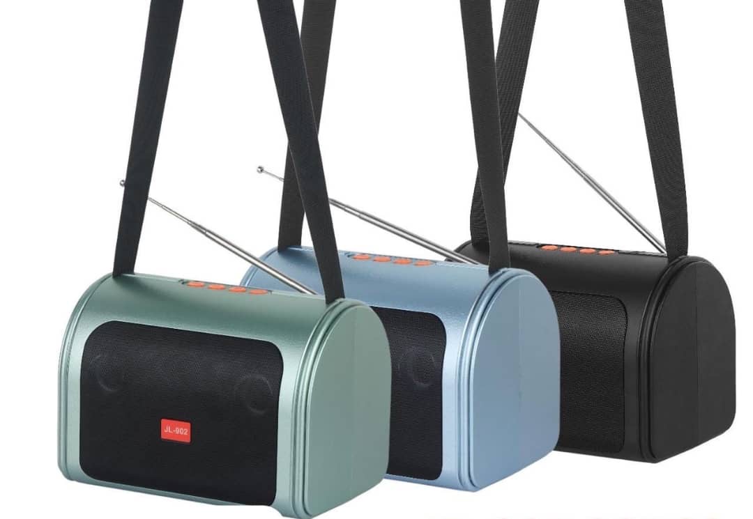 Enceinte portable Bluetooth avec antenne et sangle