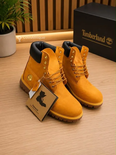 Bottes Timberland jaunes robustes pour homme