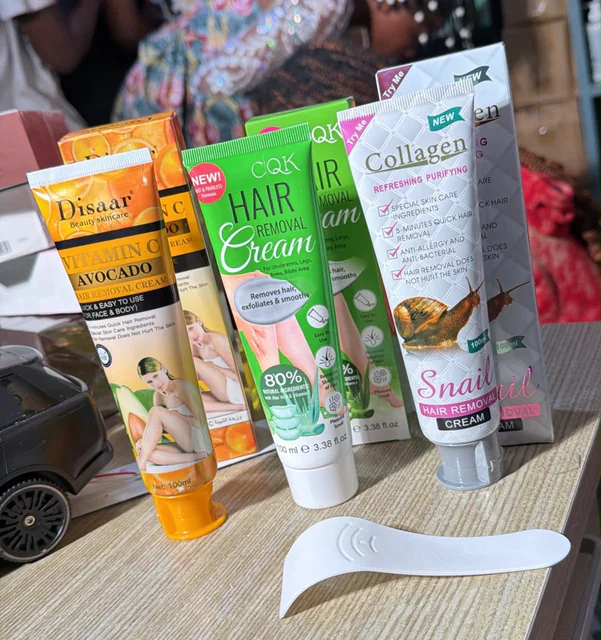 Crème dépilatoire soin de la peau