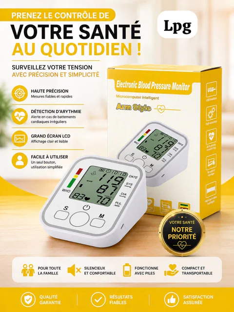 Tensiomètre électronique de bras Lpg