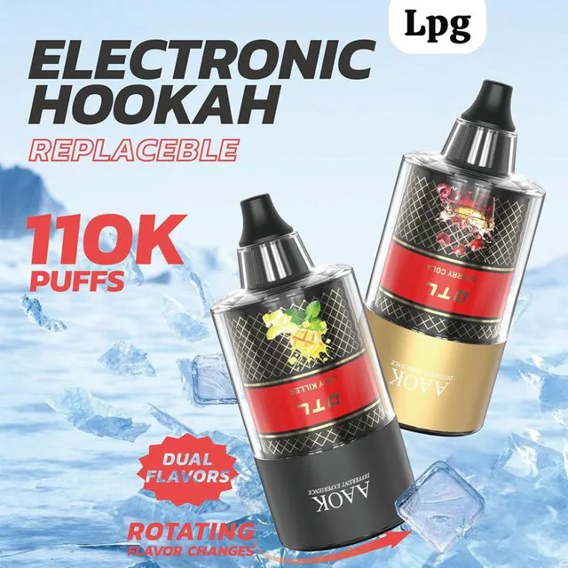 Rechargeable Electronic Hookah with Dual Flavor