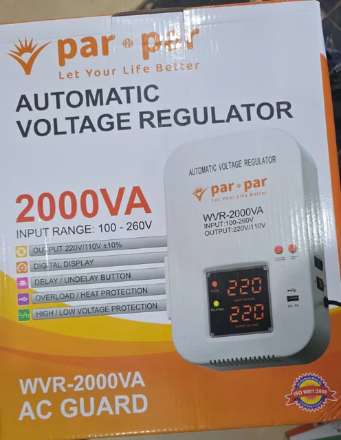Régulateur de tension automatique 2000VA Parpar