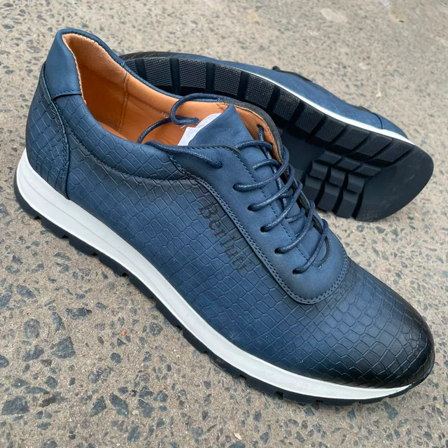 Chaussures homme en cuir marron style casual