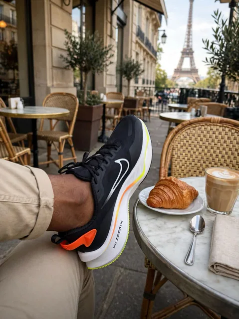 Baskets de sport noires Nike ZoomX